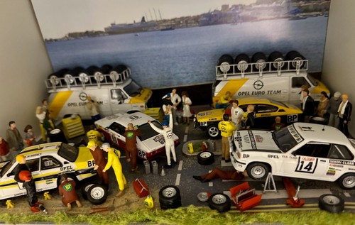 Diorama assistance rallye opel - rallye,