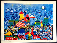 Henry Miller Lithographie COA Original Numéroté Estampillé (Le Corbusier) 180