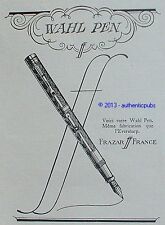 PUBLICITE FRAZAR WAHL PEN