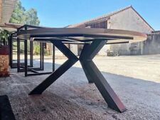 Table  ronde tripode  industriel creation  sur mesure Brocantetendance