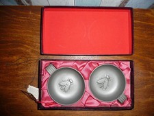 Lot de 2  tastes vin en étain