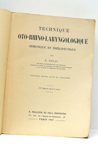 Livre ancien escat technique - escat,