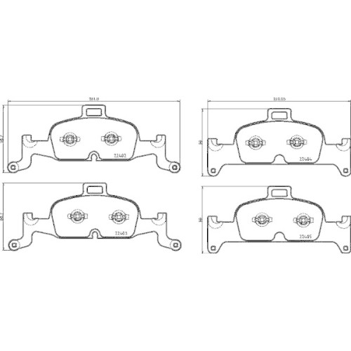 Kit plaquettes frein - kit,