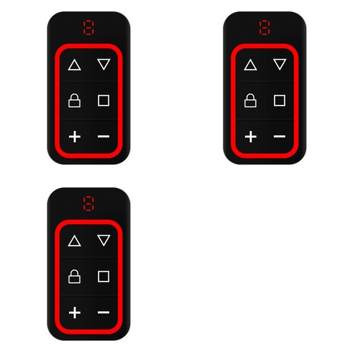 Télécommande porte de - 3x,