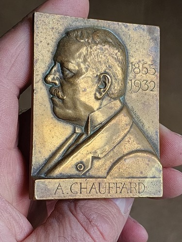 Plaque bronze rispal - plaque, g.n.rispal
