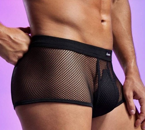 New men sexy black fishnet - men's,