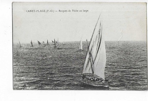 Canet plage barques - plage, de