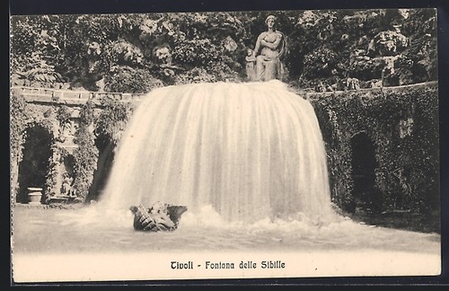 Tivoli fontana delle sibille - fontana,