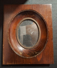 Ancien cadre Photo ovale en