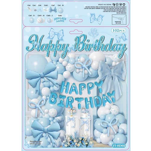 102 pcs ballons rose blanc - 102,
