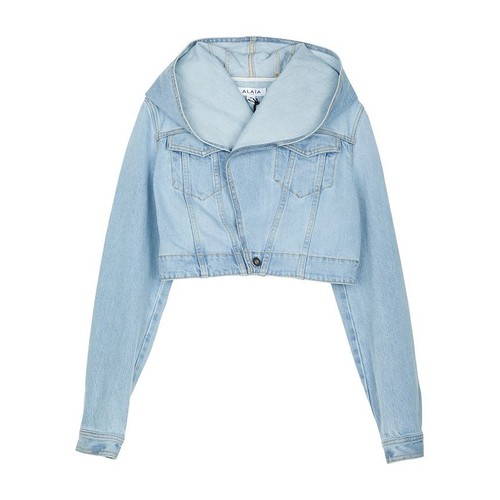 Alaia veste denim crop - denim, à