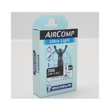 Chambre à air vélo 700 x 18-23C Michelin AirComp Ultra Light valve Presta 60mm