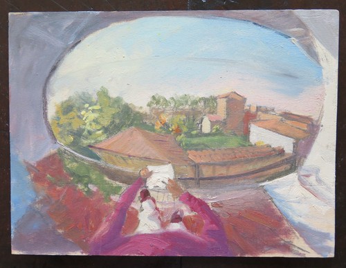 Paysage balcon tableau - balcon,