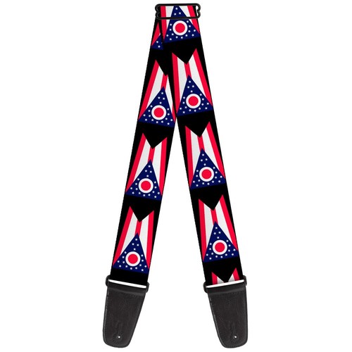 Guitar strap ohio flag - guitar,