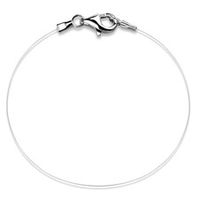 Chaîne Fil en Nylon transparent, Collier Femme Fil de Peche invisible, 45 cm