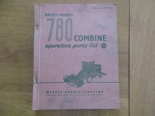 CATALOGUE PIECES DETACHEES MASSEY HARRIS 780 COMBINE 1956 TRACTEUR AGRICOLE