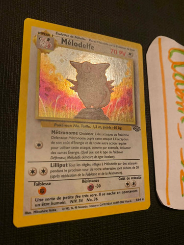 Carte pokémon melodelfe - carte,