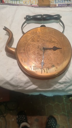 Pendule cuisine cuivre - pendule,