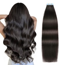 Extension Adhesive Cheveux Naturel Droits Cheveux humains Extension Cheveux N...