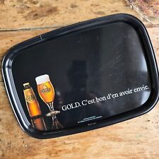 Plateau bistrot publicitaire vintage bière Gold Kanterbräu - Métal - 40x28 cm