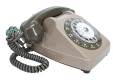 Téléphone Ancien fixe à cadran Socotel S 63 France Télécom 1982 (B-206)