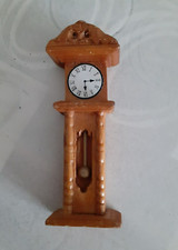 horloge comtoise  en bois pour  maison de poupée