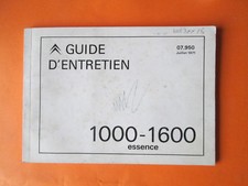 guide manuel utilisation entretien CITROEN 1971 1000 1600 type H HY HZ HP HX HW