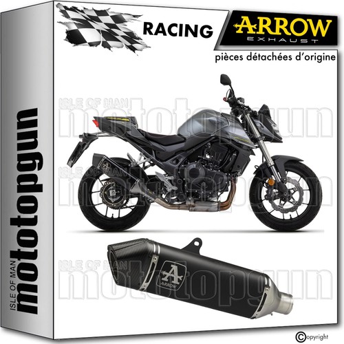 Pot echappement racing noir - pot,
