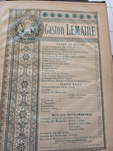 Livre ancien partition - ancien, partition: