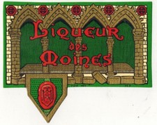 Ancienne étiquette Liqueur des Moines-Old  label-Réf.34