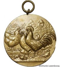 W3666 Médaille Belgique Coq