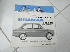 Hillman IMP 1963 brochure catalogue dépliant prospectus