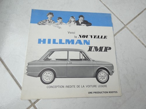 Hillman imp 1963 - hillman, brochure