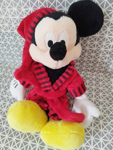 Doudou peluche mickey peignoir - mickey,