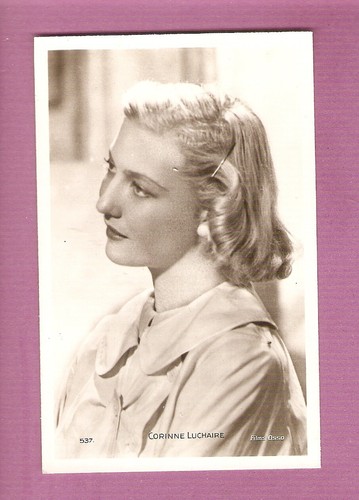 Corinne luchaire carte - luchaire, postale