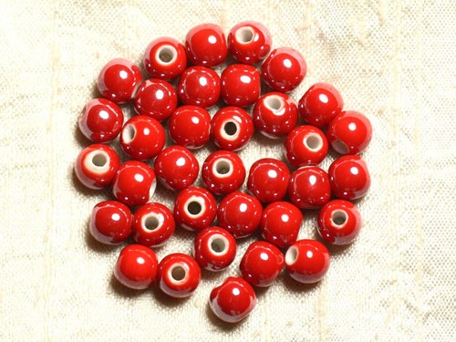 100pc perles ceramique - 100pc,