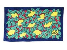 DRAP DE PLAGE HERMES CITRONS SERVIETTE DE BAIN 90X150 CM COTON BEACH TOWEL 610€