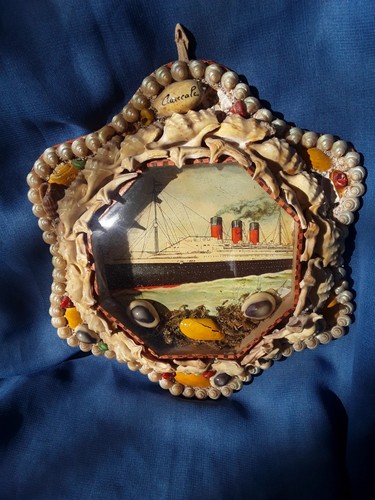 Cadre coquillage souvenir - cadre,