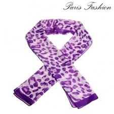 FOULARD LEOPARD COULEUR AU CHOIX