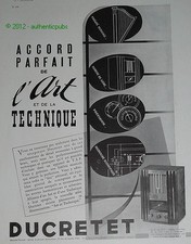 Publicite 1936 POSTE RADIO