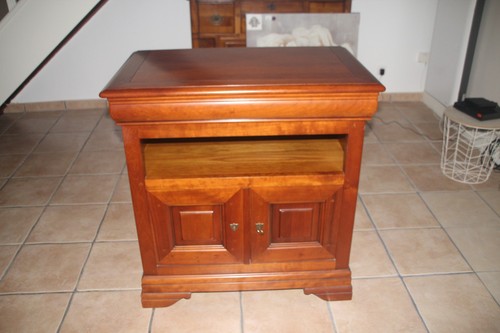 Meuble merisier louis - tv, en