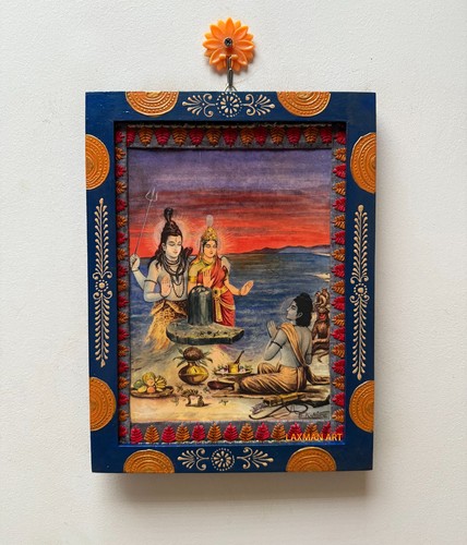 Vintage dieu hindou cadre - dieu, en
