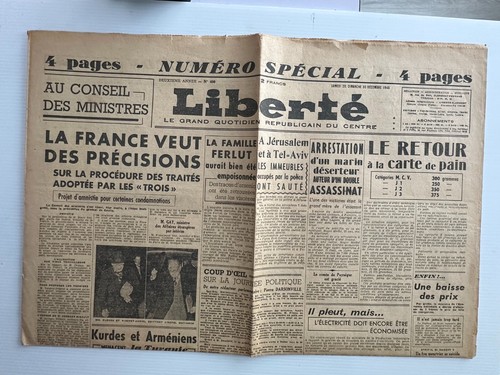Journal liberte 30 dec - , la