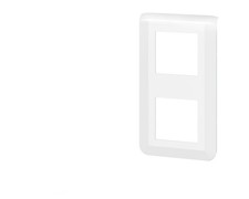 Plaque double verticale blanche Legrand Mosaic composable