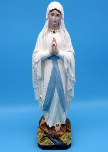 Statuette platre vierge - statuette,