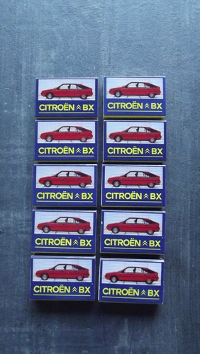 Boites allumettes citroen - 10, d'allumettes