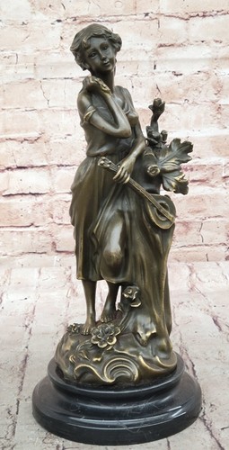 Sculpture statue bronze femme - bronze,