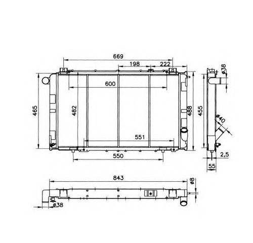 Radiator for nissan patrol - radiator,