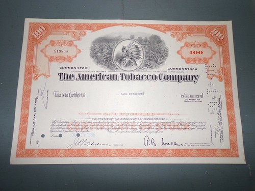 Vintage tobacco stock 1966 - vintage,