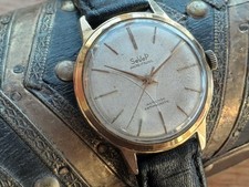 Montre ancienne mécanique homme SEVEP pl OR MHS P62 - bracelet cuir neuf